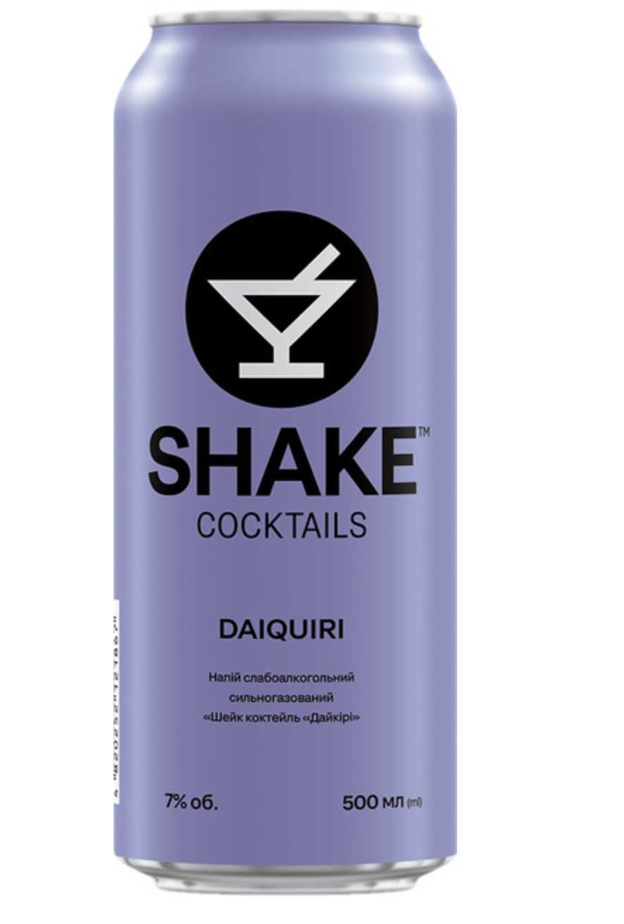 Напій Shake Daiquiri с/а газ. 7% 0.5 л з/б